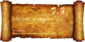 Török Hubert névjegykártya